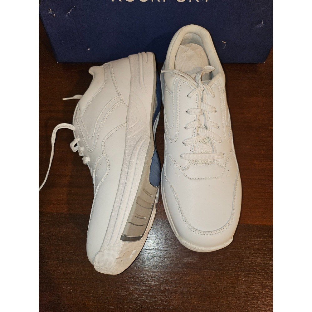 Rockport Men's‎ Prowalker 9000 LTD Ubal Off White Leather Sneakers Size 14M NEW
